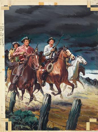 (PULP. COWBOY. WESTERN.) SAM SAVITT. Honest Guns in a Land West of the Law.